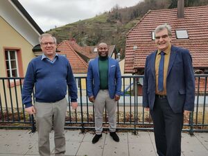 Emile in bei Bürgermeister Braun